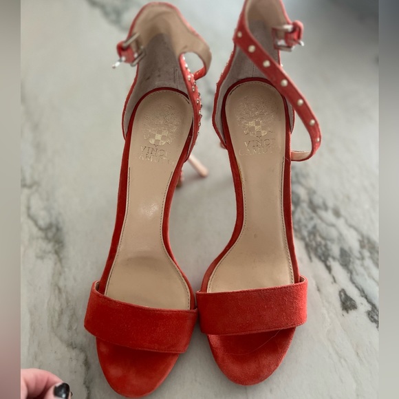 Vince Camino Orange Studded Stillettos - Picture 2 of 3
